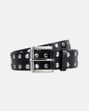 Stüssy 8 Ball Studded Belt Riem Unisex Zwart | GA68-D5-ZX