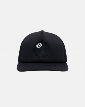 Stüssy 8 Ball Trucker Cap Ball Cap Unisex Zwart | MZ51-E7-BH