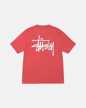 Stüssy Basic Stussy Tee Short Sleeve T-Shirt Heren Pepper | XG52-E9-XP