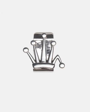 Stüssy Bent Crown Money Clip Novelty Home Unisex Zilver | PA28-M5-DU