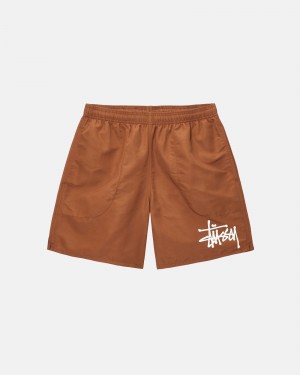 Stüssy Big Basic Water Kort Swim Bottom Heren Koffie | WV65-R7-YB