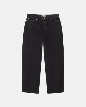 Stüssy Big Ol' Jean Washed Canvas Broek Unisex Zwart | JP12-K3-BM