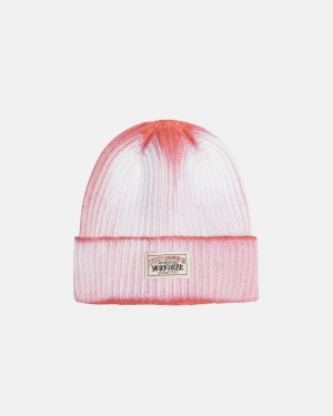 Stüssy Cuff Beanie Workgear Spray Muts Unisex Oranje | JY92-N3-FO