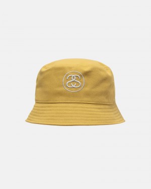 Stüssy Deep Bucket Hat SS Link Bucket Hat Unisex Goud | BL65-S8-BS