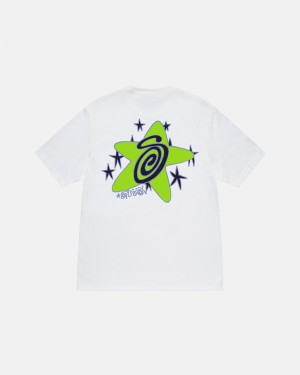 Stüssy Galaxy Tee Short Sleeve T-Shirt Unisex Wit | RK49-Z0-VR