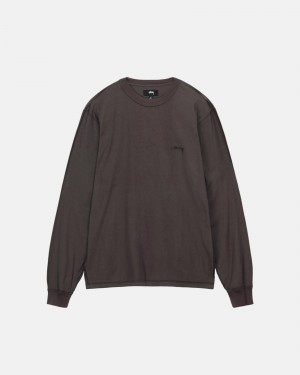 Stüssy Lazy Ls Tee Long Sleeve Knit Unisex Zwart | GD32-V9-XT