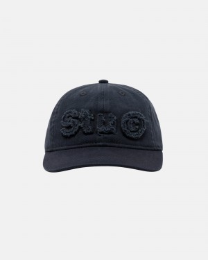 Stüssy Low Pro Copyright Applique Strapback Ball Cap Unisex Donkerblauw | JC44-L2-ST