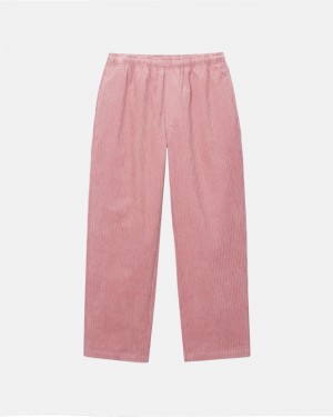 Stüssy Mix Wale Corduroy Beach Pant Broek Unisex Roze | SU14-B4-TZ