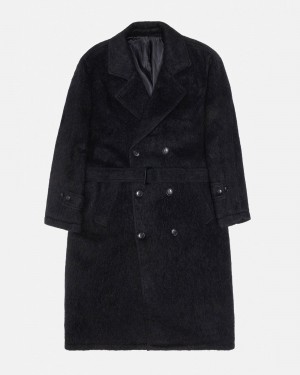 Stüssy Mohair Trench Coat Long Sleeve Outerwear Unisex Zwart | KZ09-V0-MT