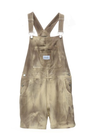 Stüssy Nevada Denim Kort Overall Shorts & Pants Dames Koffie | SI32-M4-ES