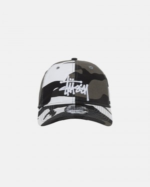 Stüssy New Era 9Twenty Basic Strapback Ball Cap Unisex Camo | KL34-M7-IC