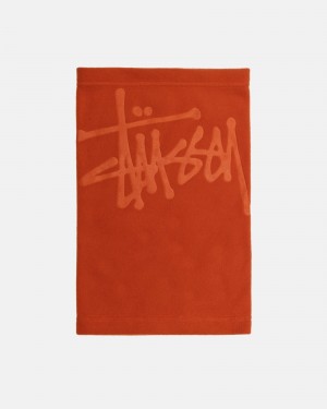 Stüssy Polar Fleece Neck Warmer Sjaal Unisex Oranje | BA14-J5-DX