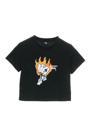 Stüssy Read Em N' Weep Slim Tee Tees Dames Zwart | XM81-Z6-SL