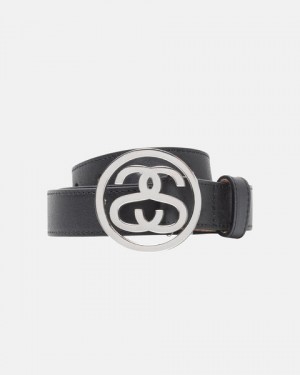 Stüssy SS-Link Gesp Belt Riem Unisex Zwart | EN35-H4-HC