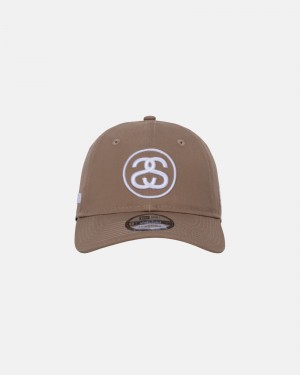 Stüssy SS Link 9Twenty Cap Ball Cap Unisex Khaki | XJ61-K6-XL