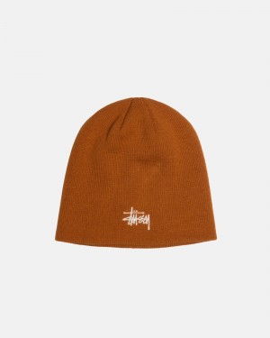 Stüssy Skullcap Basic Muts Unisex Ochre | QE88-L0-XN