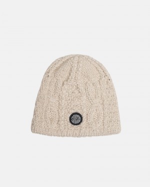 Stüssy Skullcap Cable Knit Muts Unisex Natural | VW48-H3-IP