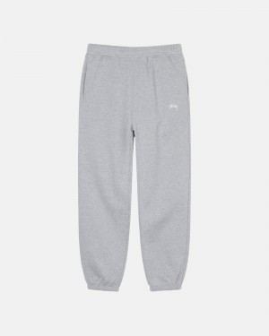 Stüssy Stock Logo Sweatpant Broek Unisex Grijs | UF20-U4-NQ