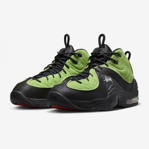 Stüssy x Nike Air Penny 2 DX6933-300 Schoenen Unisex Zwart | IH40-J8-TN