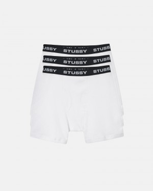 Stüssy Stussy Boxer Briefs Slip Unisex Wit | AN09-Q3-WQ