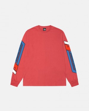 Stüssy Stussy Sport LS Tee Long Sleeve T-Shirt Unisex Pepper | GH04-G9-RD