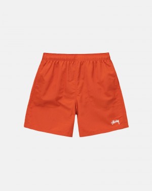 Stüssy Water Kort Stock Swim Bottom Unisex Clay | JQ18-P4-DA