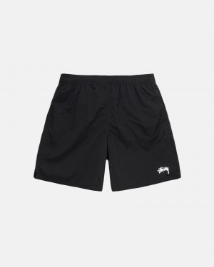 Stüssy Water Kort Stock Swim Bottom Unisex Zwart | BJ36-I6-IX