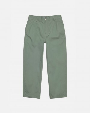 Stüssy Workgear Trouser Twill Broek Unisex Fatigue | JV60-P8-FO