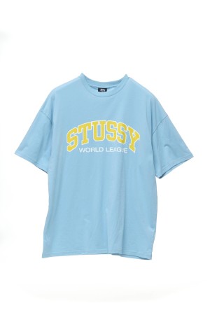 Stüssy World League Relaxed Tee Tees Dames Blauw | HJ49-I0-UB