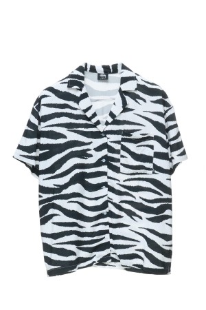 Stüssy Zebra Os Shirt Overhemd Dames White/Black | OP19-L8-FY