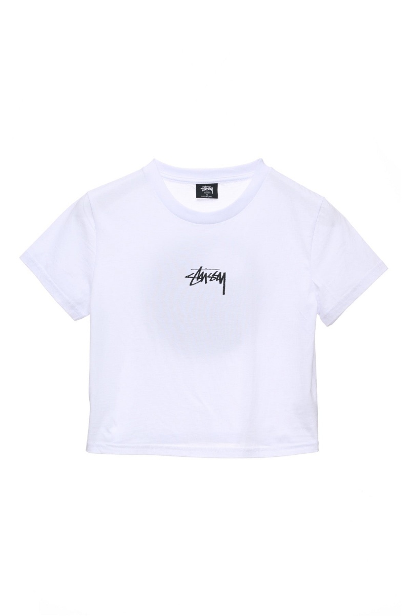 Stüssy 8 Ball Fade Slim Tee Tees Dames Wit | IL41-B3-XZ