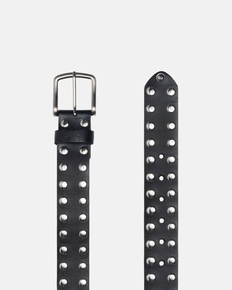 Stüssy 8 Ball Studded Belt Riem Unisex Zwart | GA68-D5-ZX