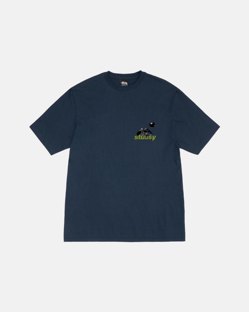 Stüssy Apocalypse Tee Short Sleeve T-Shirt Unisex Donkerblauw | TY21-T0-IO