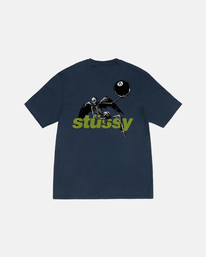 Stüssy Apocalypse Tee Short Sleeve T-Shirt Unisex Donkerblauw | TY21-T0-IO