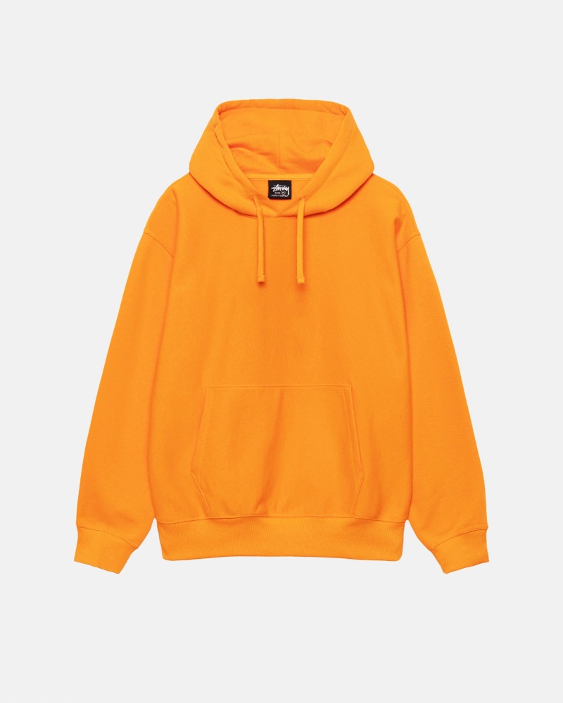 Stüssy Back Hoodie Applique Hoodie Long Sleeve Sweatshirt Unisex Tangerine | NP06-C8-YM