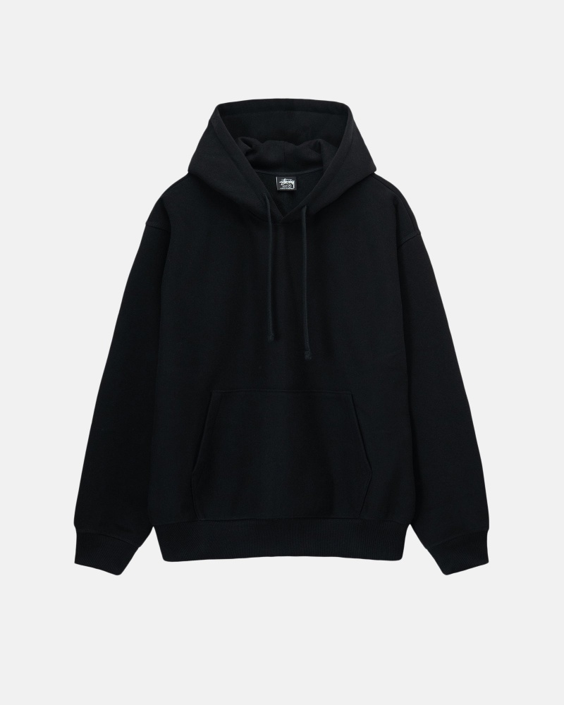 Stüssy Back Hoodie Applique Hoodie Long Sleeve Sweatshirt Unisex Zwart | JR92-Y0-LO