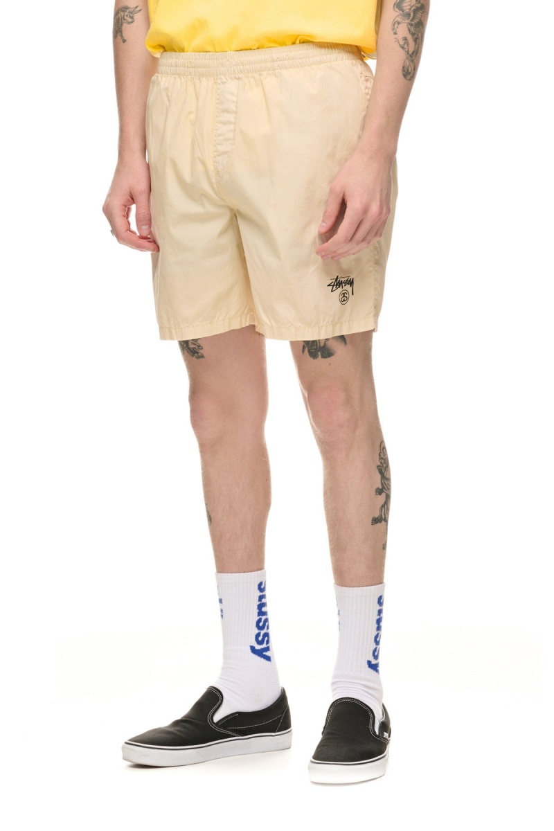 Stüssy Basic Stock Beachshort Korte Broek Heren Natural | QF08-Z9-ME