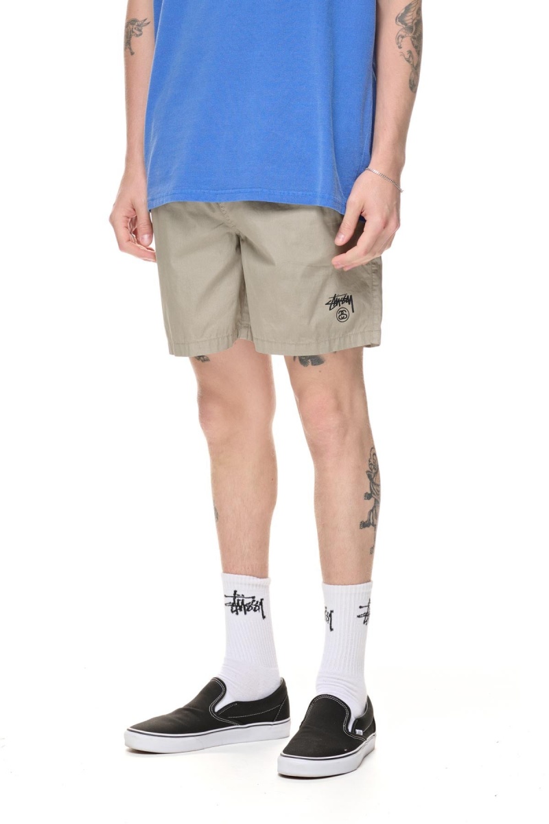 Stüssy Basic Stock Beachshort Korte Broek Heren Stone | RG72-Y4-ZU