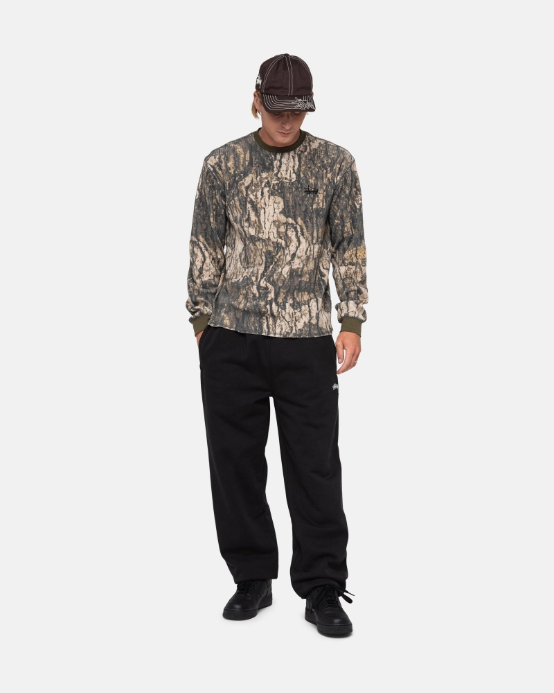 Stüssy Basic Stock Ls Thermal Long Sleeve Knit Unisex Camo | YJ12-K0-AM