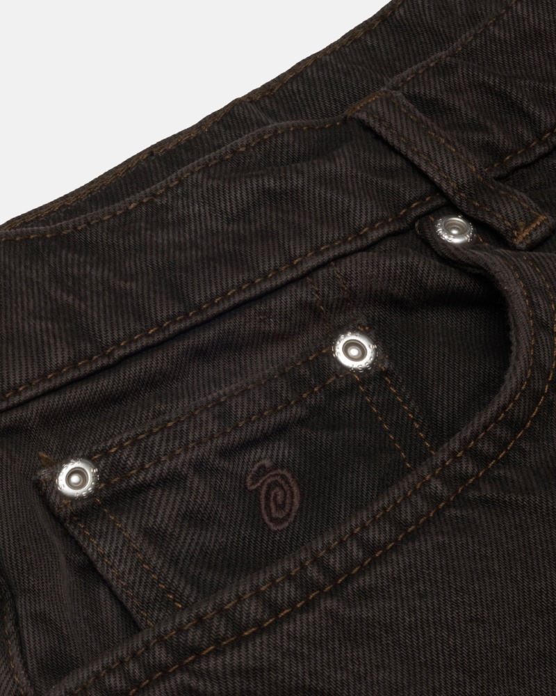 Stüssy Big Ol' Jean Denim Broek Unisex Espresso | JN22-N9-AL