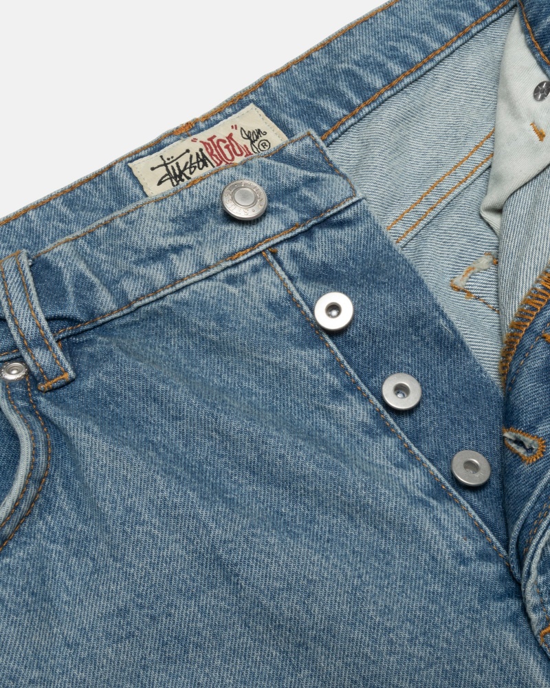 Stüssy Big Ol' Jean Denim Denim Unisex Blauw | JM48-W4-PY