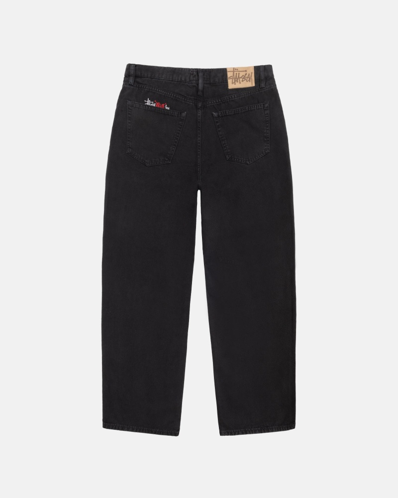 Stüssy Big Ol' Jean Washed Canvas Broek Unisex Zwart | JP12-K3-BM