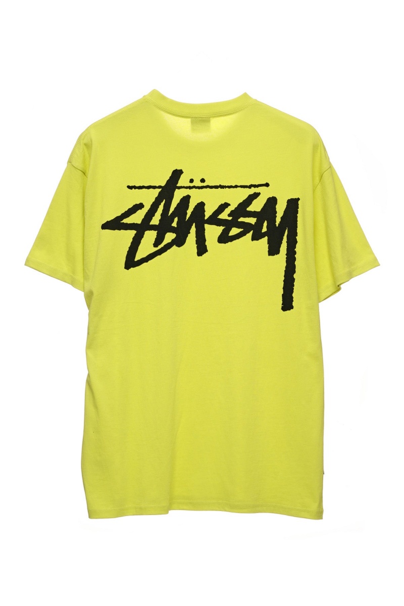 Stüssy Big Stock Ss Tee Tees Heren Geel | IN58-V3-KB