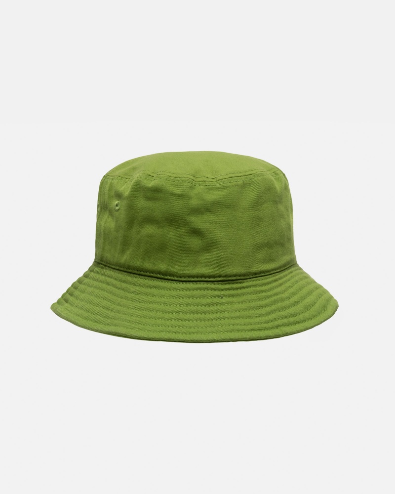 Stüssy Bucket Hat Big Stock Bucket Hat Unisex Grass | FY77-G2-HP