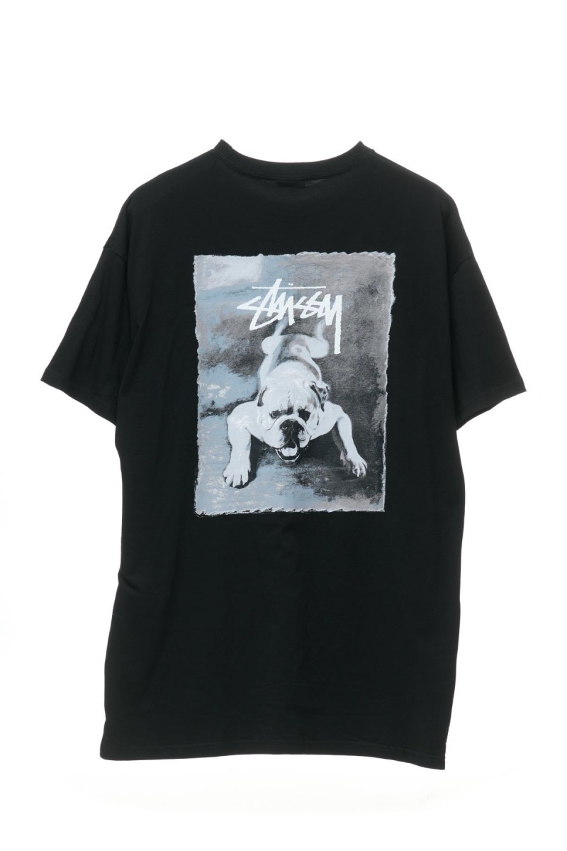 Stüssy Bulldog Tee Jurken Tees Dames Zwart | LM65-C4-AT