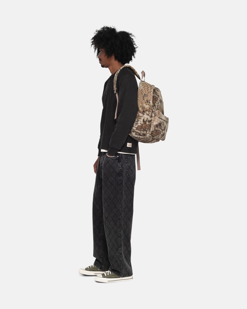 Stüssy Canvas Backpack Rugzak Unisex Highlander | NJ55-S4-BV