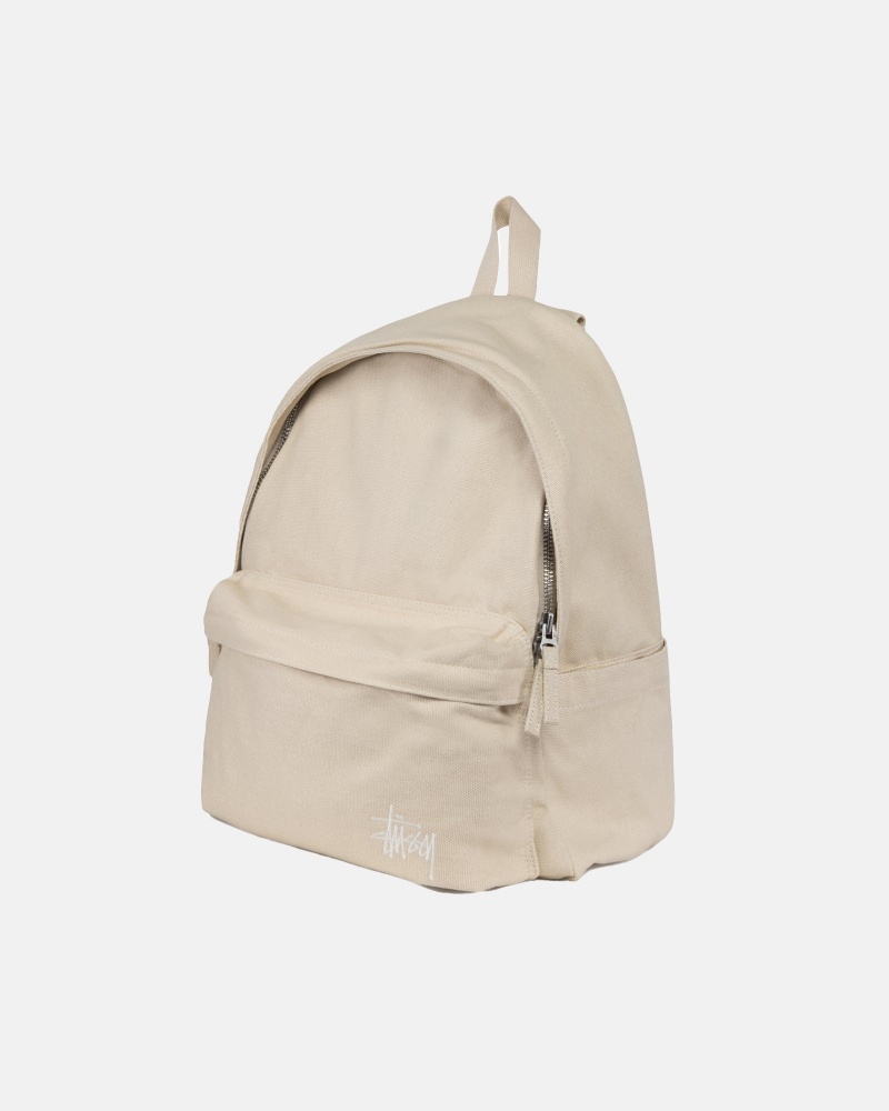 Stüssy Canvas Backpack Rugzak Unisex Natural | WD14-T8-ZP