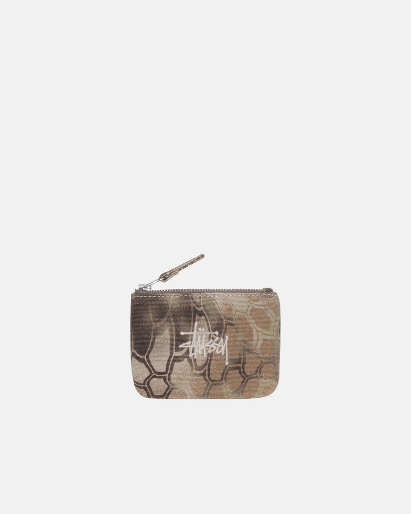 Stüssy Canvas Coin Pouch Portemonnee Unisex Highlander | GK89-Y0-ZW