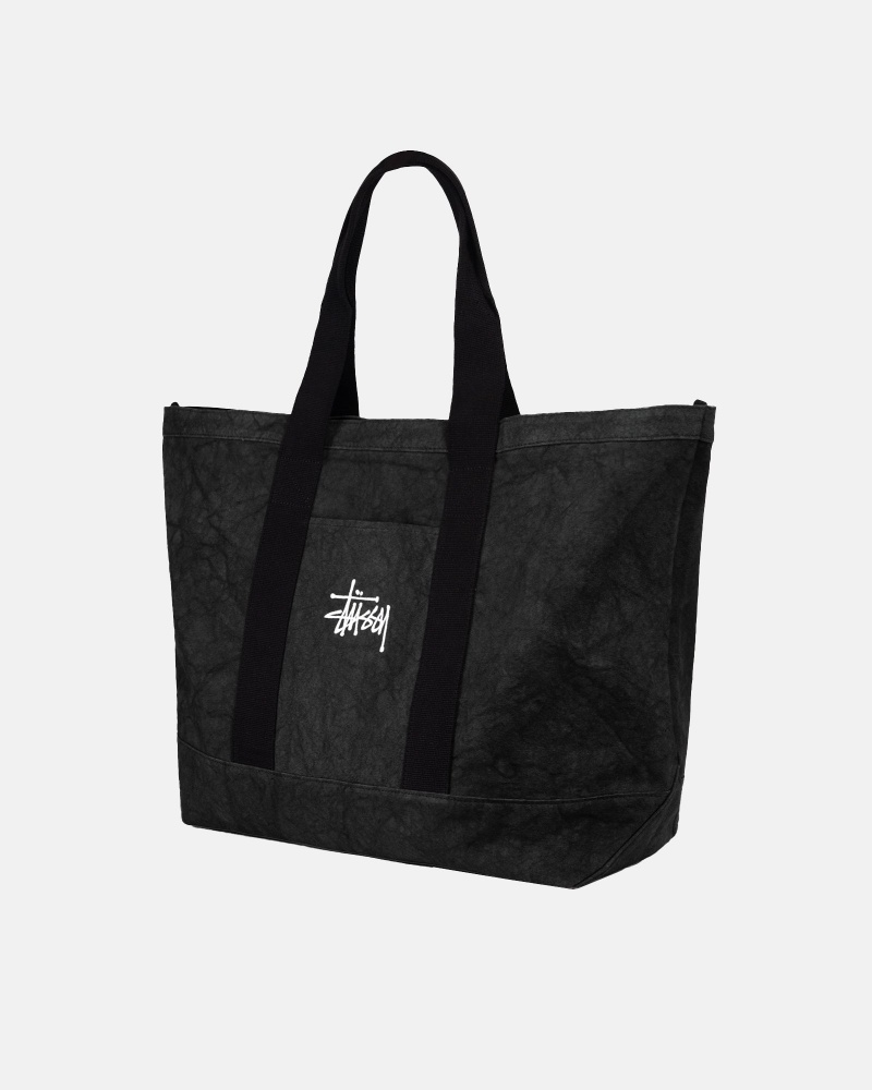 Stüssy Canvas Extra Large Tote Bag Tote Unisex Zwart | BH69-R6-YR