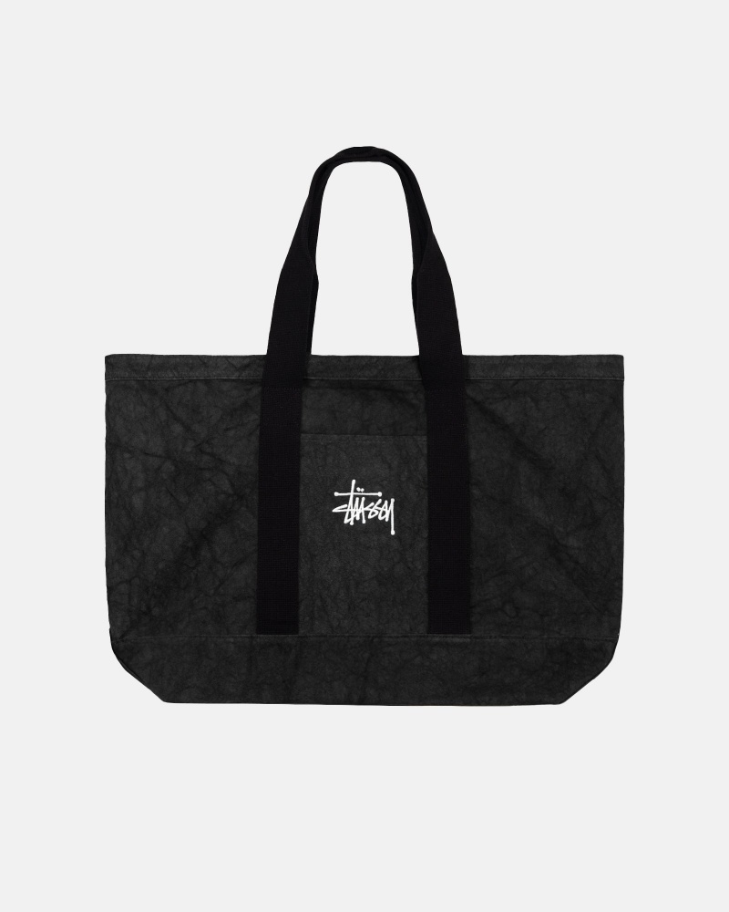 Stüssy Canvas Extra Large Tote Bag Tote Unisex Zwart | BH69-R6-YR